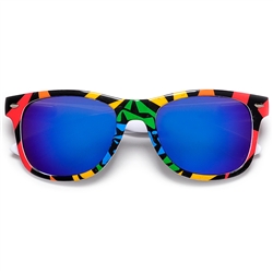 80's Colorful Skater Vision Wayfarer Sunglasses#323012