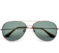 Classic Iconic Glass Lens Aviator Sunglasses #5010