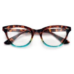 Vintage Inspired Cat Eye Silhouette Chic Trendy Reading Glasses