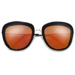 Retro Glamour Bold Alluring Cat Eye Silhouette Sunglasses