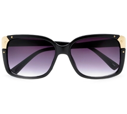 Womens Gold Tip Square Fashion Sunglasses#8707