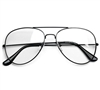 Classic Iconic Aviator Clear Lens #8712