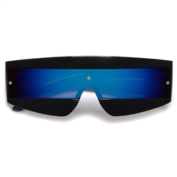 Futuristic Tron Shield Wrap Around Costume Sunglasses