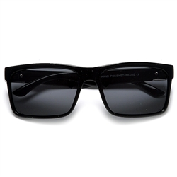 Men's Sleek Modernized Square Frame Sunglasses