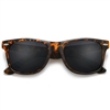 Classic 80s Smooth Matte Tortoise Frame Wayfarer Sunglasses