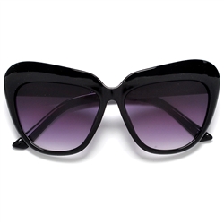 Oversized High Fashion Designer Inspired Bold Cat Eye Sunglasses
