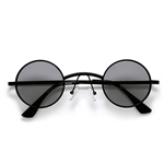 Vintage Round Steampunk Inspired Lennon Style Sunglasses