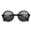 Retro Round Metal Outline Trim Frame Fashion Sunglasses