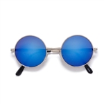 Vintage Lennon Inspired 45mm Small Round Thin Metal Sunglasses