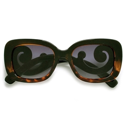 Baroque 54mm Women's Square Frame Fashion Sunglasses