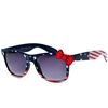 Patriotic Hello Kitty Style Bow U.S Flag Wayfarer Sunglasses