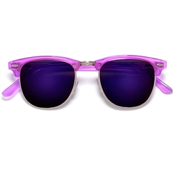 Colorful Simi Rimless Classic Club Scene Sunglasses